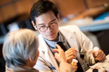 Huynh with patient