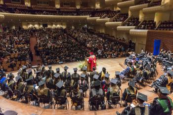 audience in auditorium